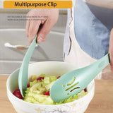 Non-Slip Cooking Plastic Tongs