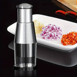 Stainless Steel Garlic Press and Vegetable Chopper