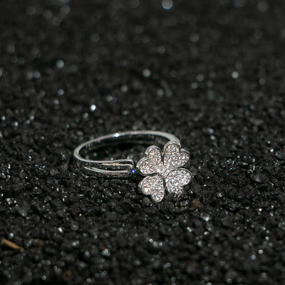 FOUR LEAF CLOVER RING ( ROTATEABLE )