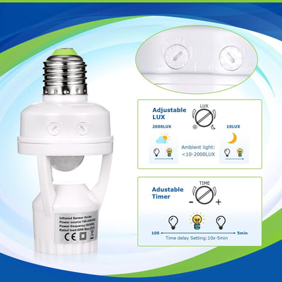 Motion Sensor Light Socket