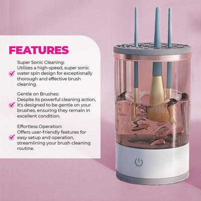 Automatic Makeup Brush Cleaner