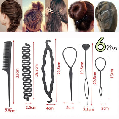 6PCS HAIRSTYLE BRAIDING TOOLS