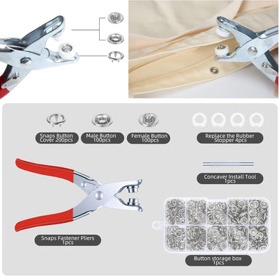 EYELET PLIER SET FOR CLOTHES