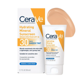 Cerave Hydrating Mineral Sunscreen SPF 30 Face Sheer Tint 50ml