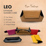 LEO EYEWEAR GLASSES CASE CROC TEXTURE