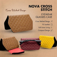 NOVA CROSS STICHED EYEWEAR GLASSES CASES