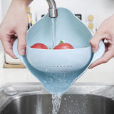 Double-layer Kitchen Vegetable Washing Fruit Basket