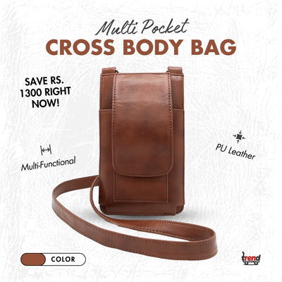 MULTI POCKET CROSS BODY BAG