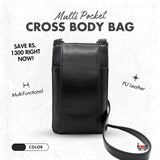 MULTI POCKET CROSS BODY BAG