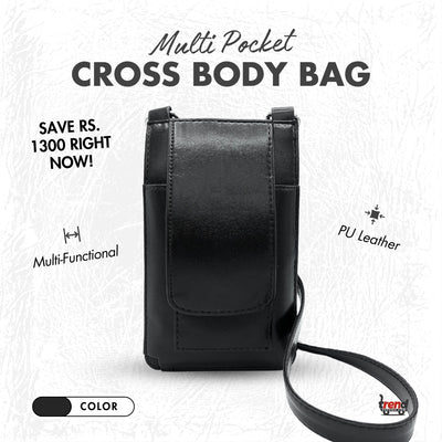 MULTI POCKET CROSS BODY BAG