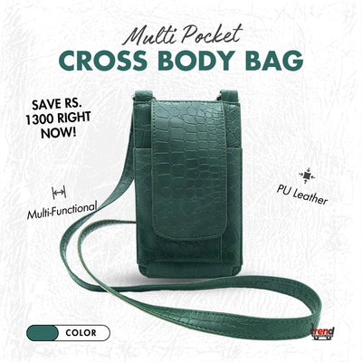 MULTI POCKET CROSS BODY BAG