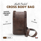 MULTI POCKET CROSS BODY BAG