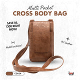 MULTI POCKET CROSS BODY BAG