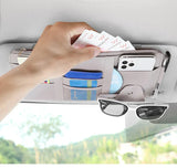 Multi-Pocket Car Sun Visor Organizer 🚙