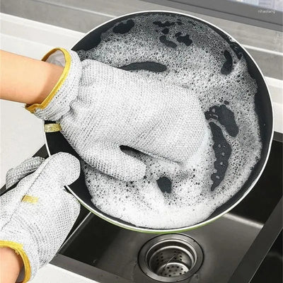 DISHWASHING STEEL WIRE  GLOVES (PACK OF 2)