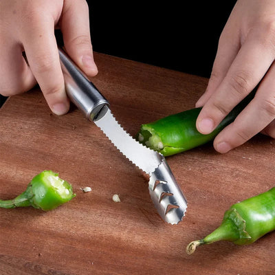 Stainless Steel Pepper Corer Knife