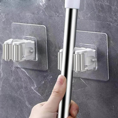 Wall Mounted Mop Organizer Holder