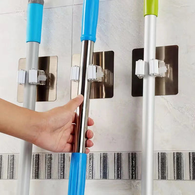 Wall Mounted Mop Organizer Holder