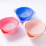 Double-layer Kitchen Vegetable Washing Fruit Basket