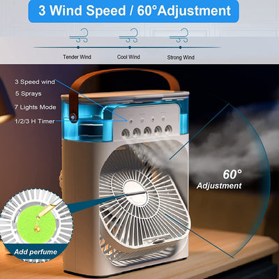 Cooler Mist™️ Portable 4-in-1 Mini Air Cooler Fan